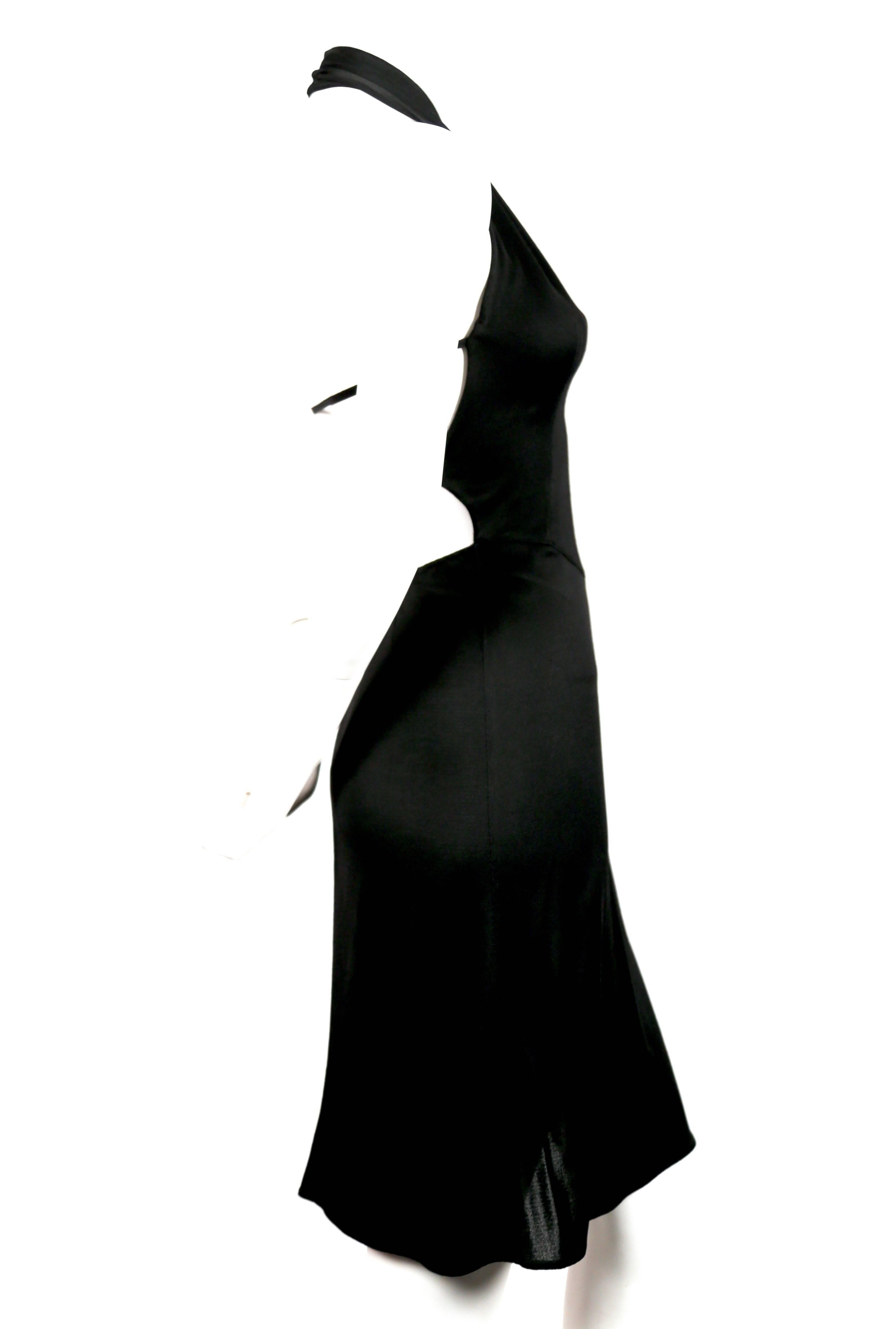 Azzedine Alaïa - Robe dos nu noire documentée avec dos unique, 2000  en vente 1