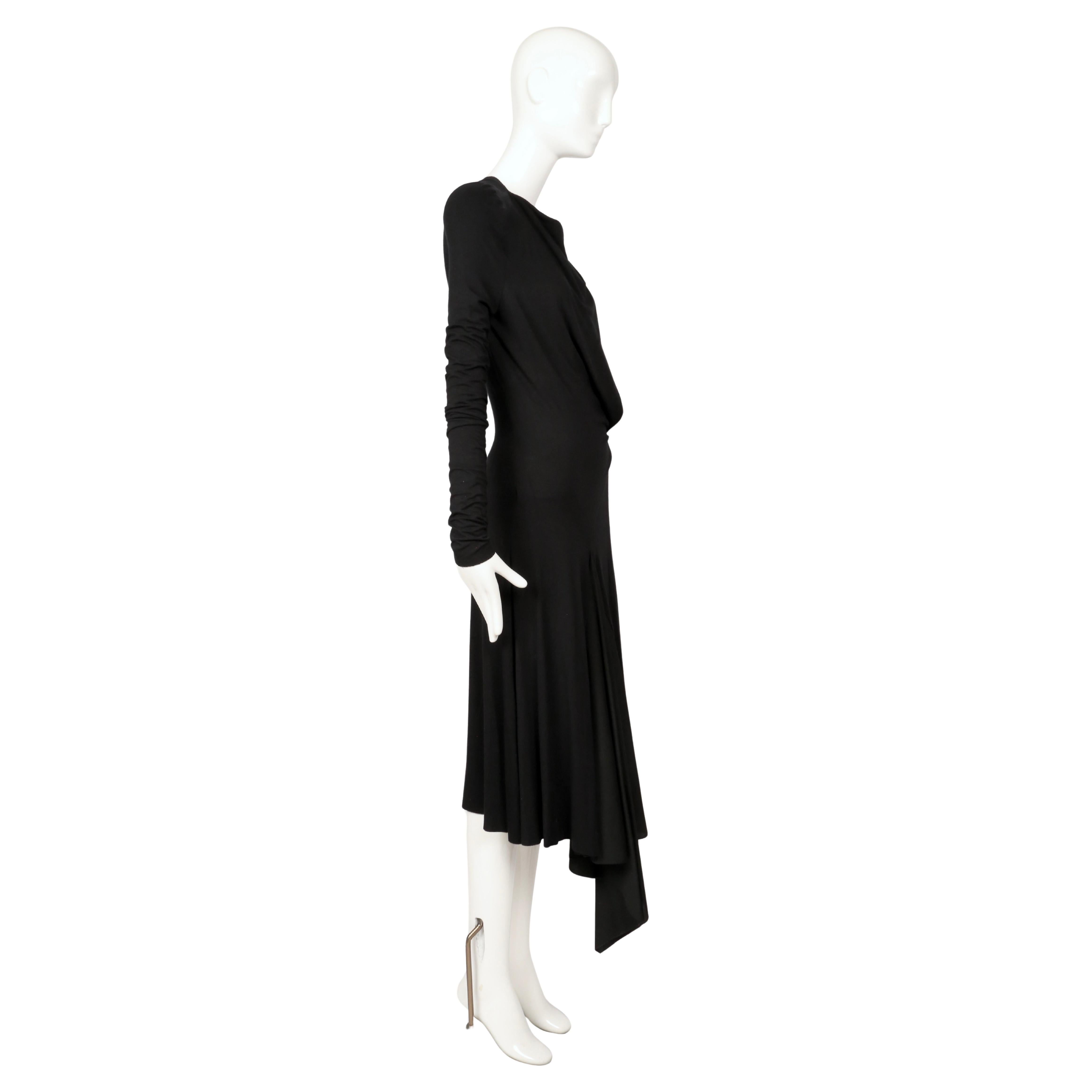 Noir 2000 BALENCIAGA LE DIX by Nicolas Ghesquiere robe noire RUNWAY en vente