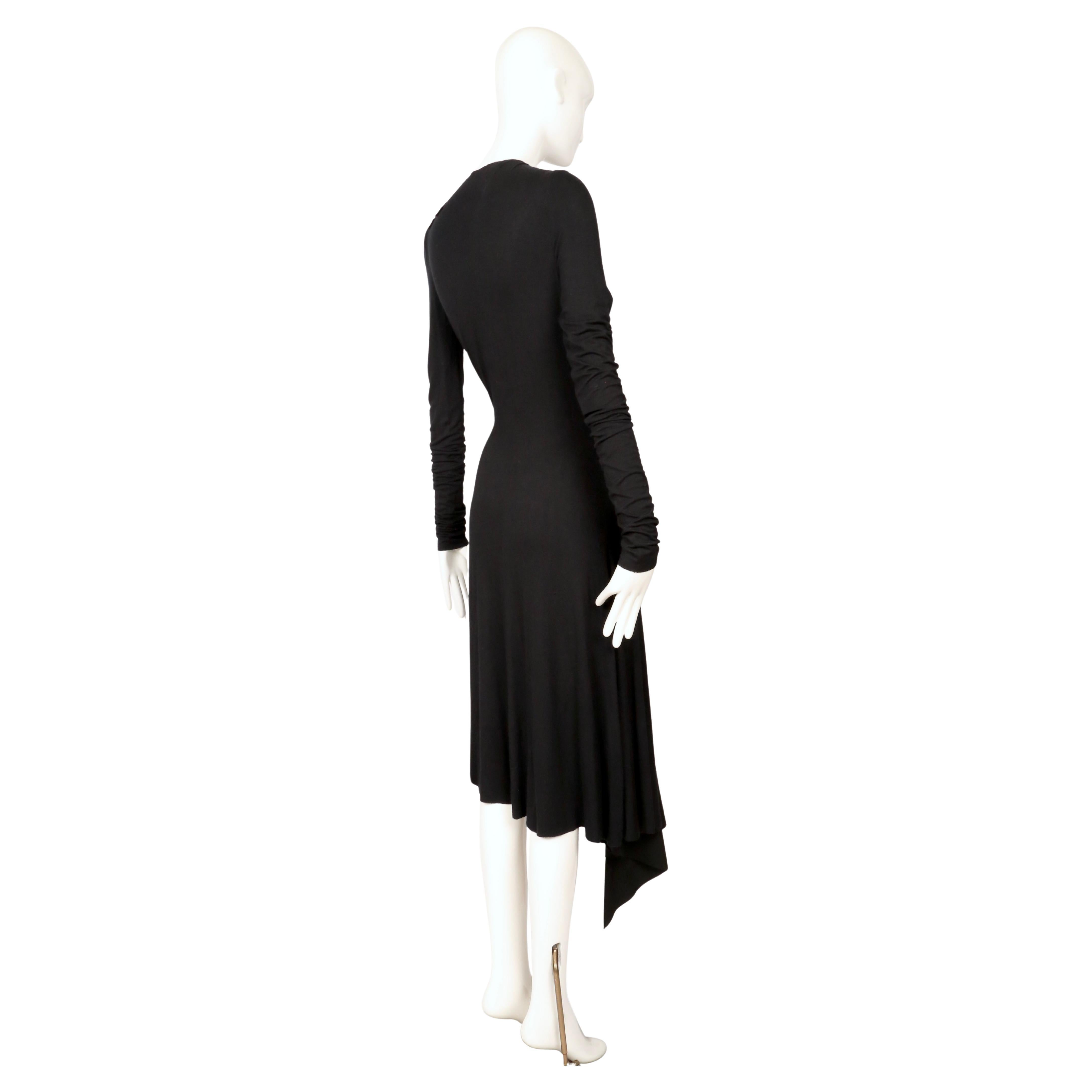 2000 BALENCIAGA LE DIX by Nicolas Ghesquiere robe noire RUNWAY Unisexe en vente