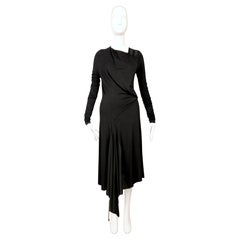 2000 BALENCIAGA LE DIX by Nicolas Ghesquiere black RUNWAY dress