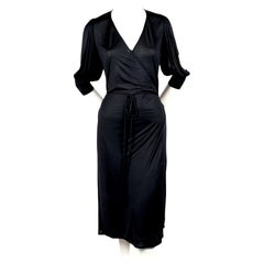2000 BALENCIAGA le dix by NICOLAS GHESQUIERE jersey wrap dress
