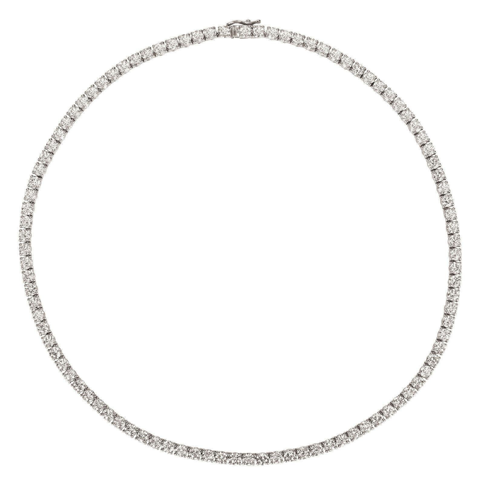 20.00 Carat Diamond Tennis Necklace G SI 14K White Gold 16 inches

100% Natural Diamonds, Not Enhanced in any way Round Cut Diamond  Necklace  
20.00CT
G-H 
SI  
14K White Gold, Pave,  23.8 gram
16 inches in length, 1/8 inch in width
99