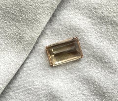 20.00 Carats Huge Champagne Tourmaline Octagonal Faceted Cut Stone Natural Gem