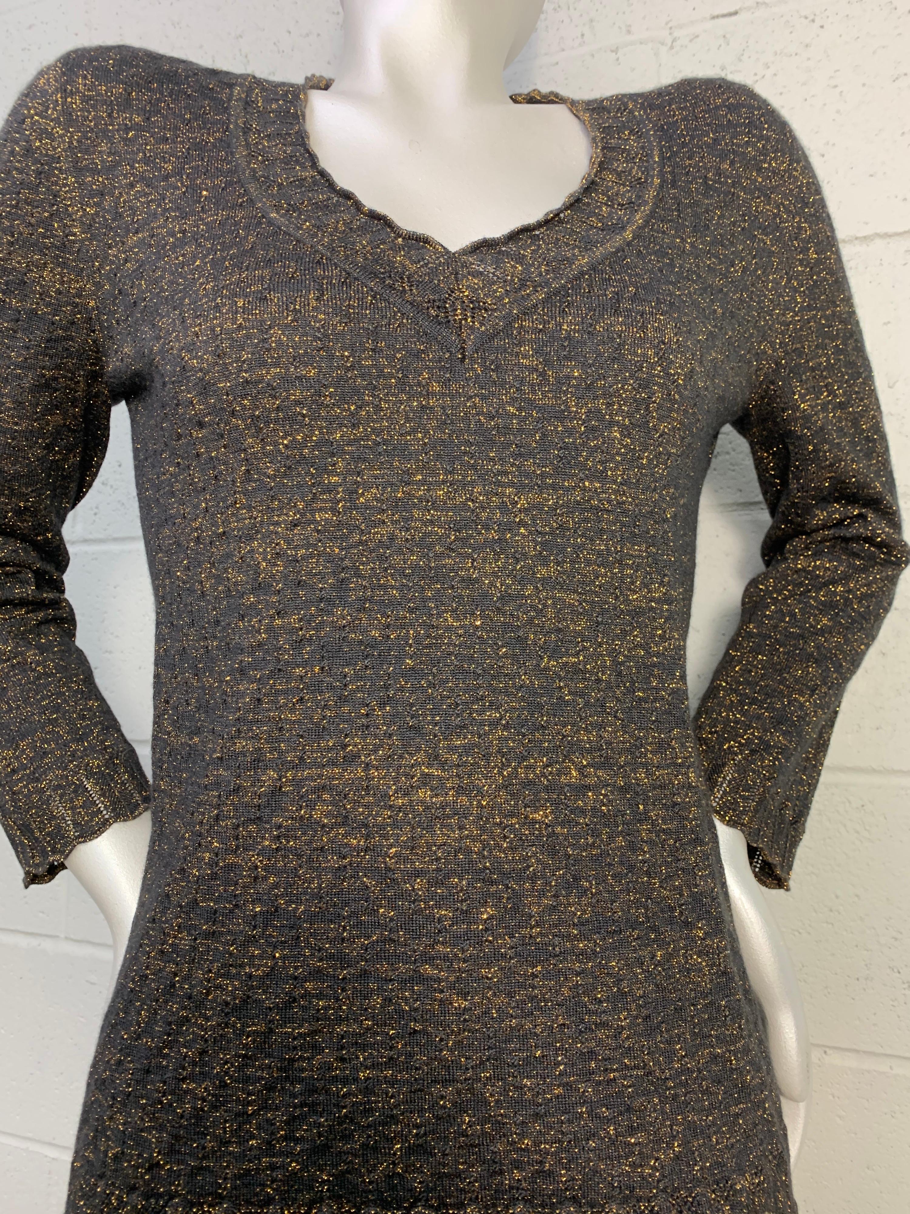 gold lurex sweater