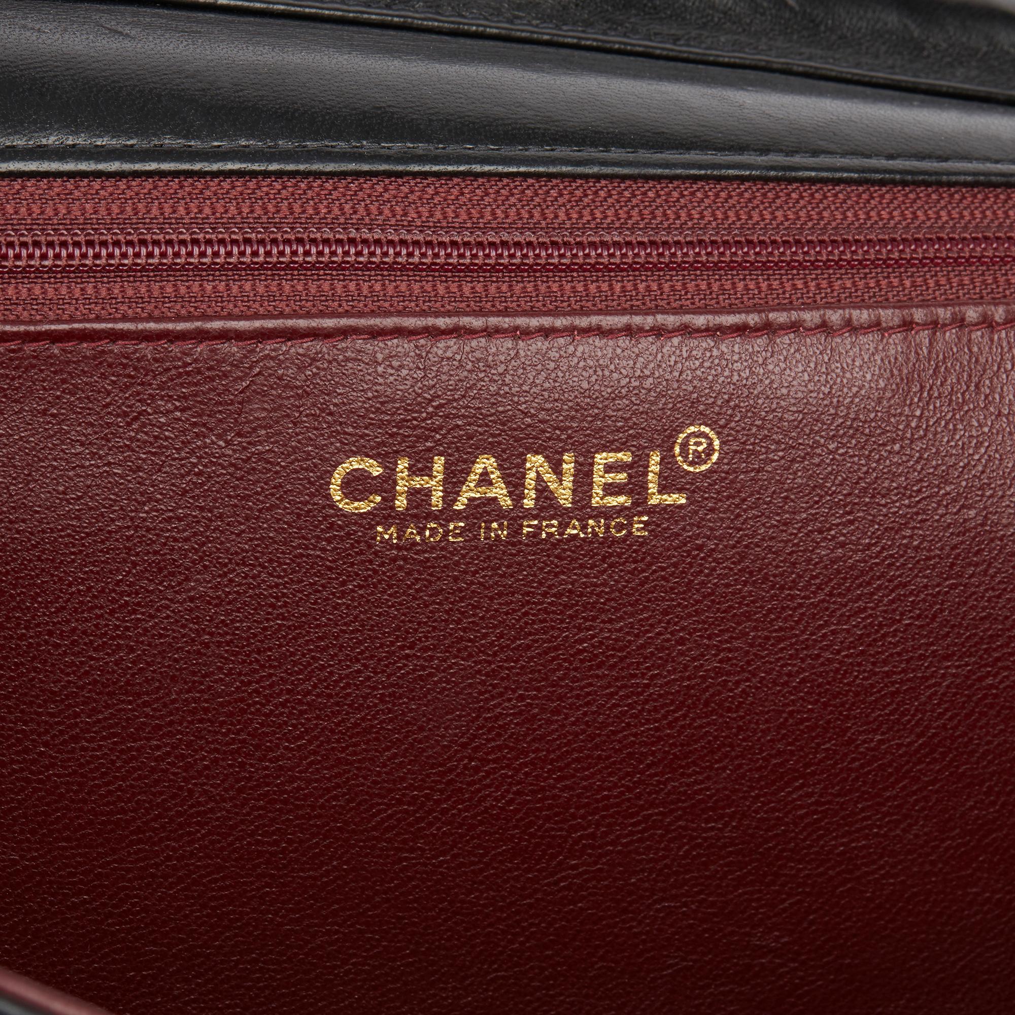 2000 Chanel Black Quilted Lambskin Vintage Medium Classic Single Flap Bag  1