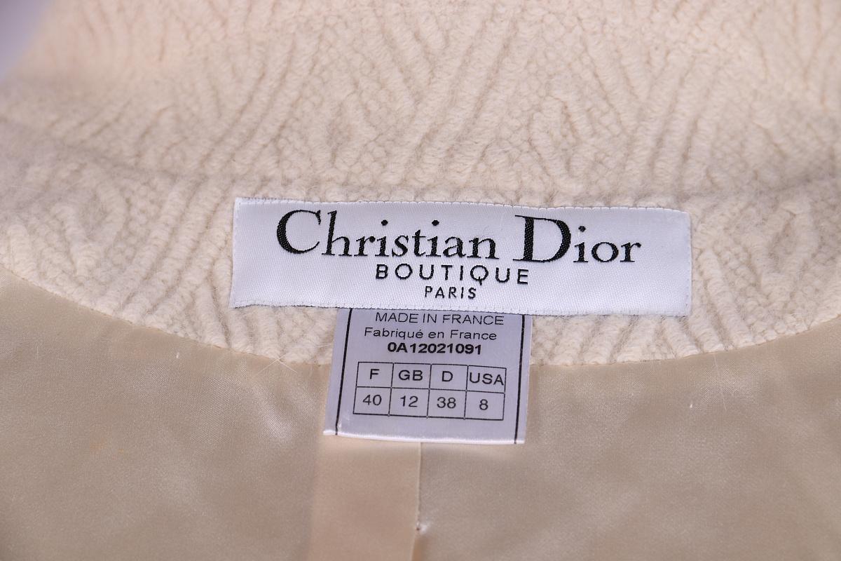 2000 Christian Dior Galliano FW 2000 Cappotto / Giacca di lana d'angora in vendita 12