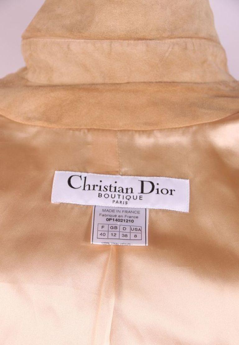 2000 Christian Dior & John Galliano suede shirt For Sale 6