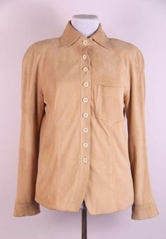 2000 Christian Dior & John Galliano suede shirt