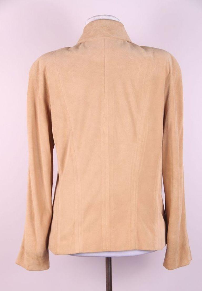 2000 Christian Dior & John Galliano suede shirt For Sale 1