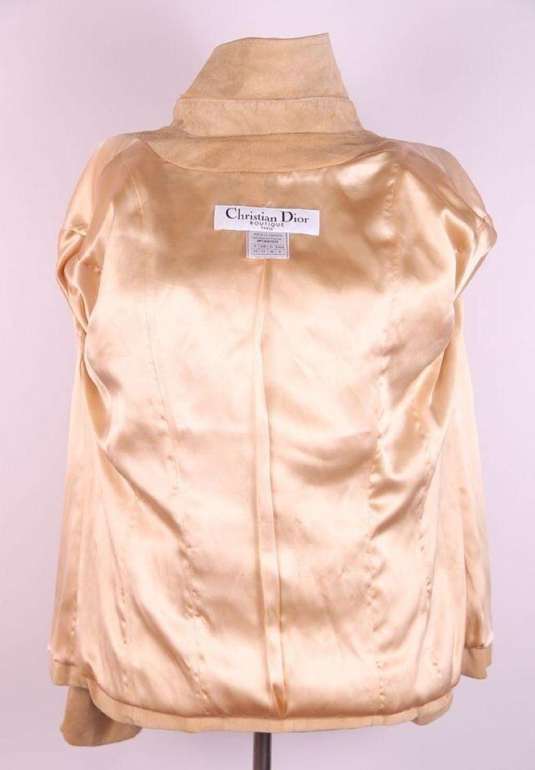 2000 Christian Dior & John Galliano suede shirt For Sale 4