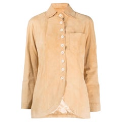 2000 Christian Dior & John Galliano suede shirt