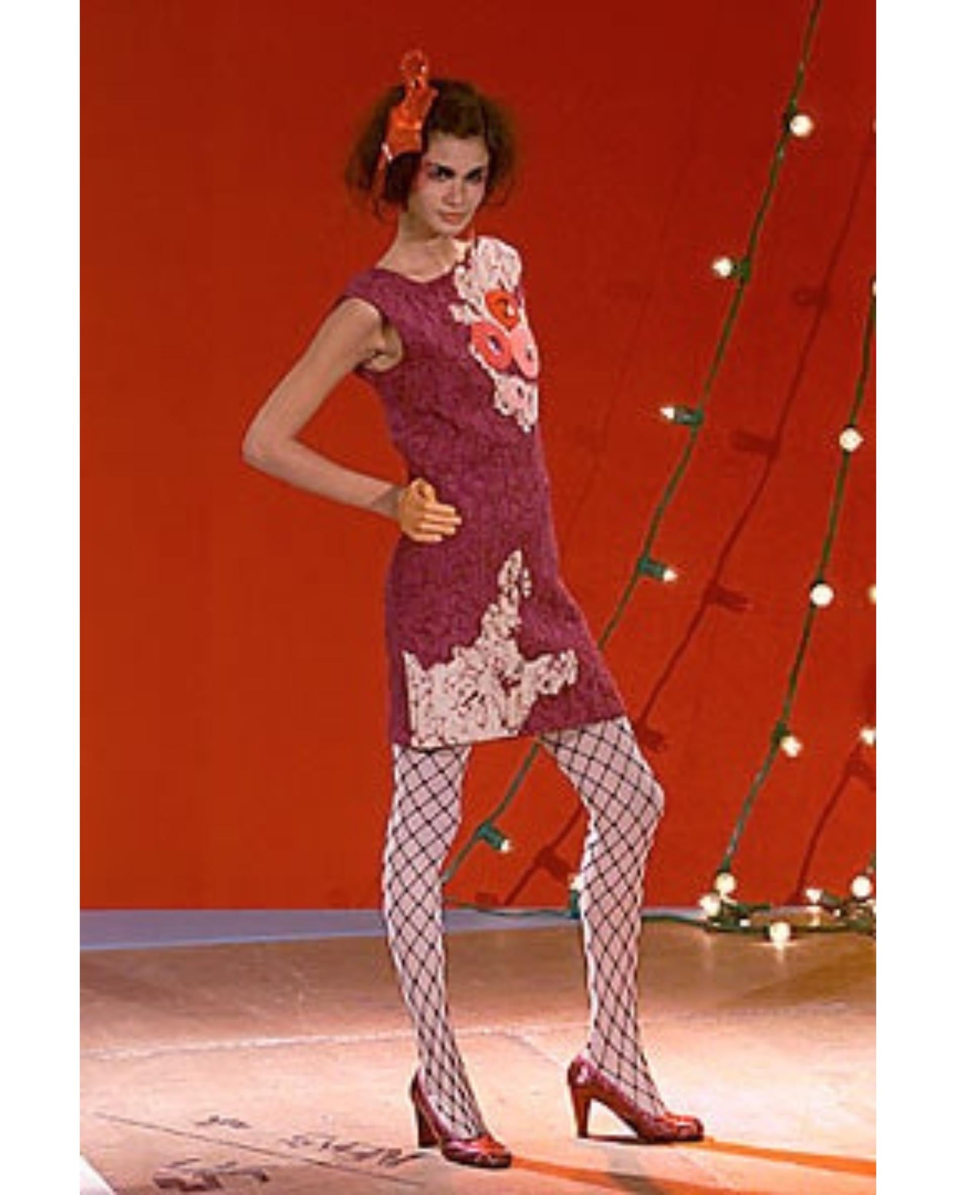 2000 Christian Lacroix Couture Purple Textured Skirt Suit For Sale 5