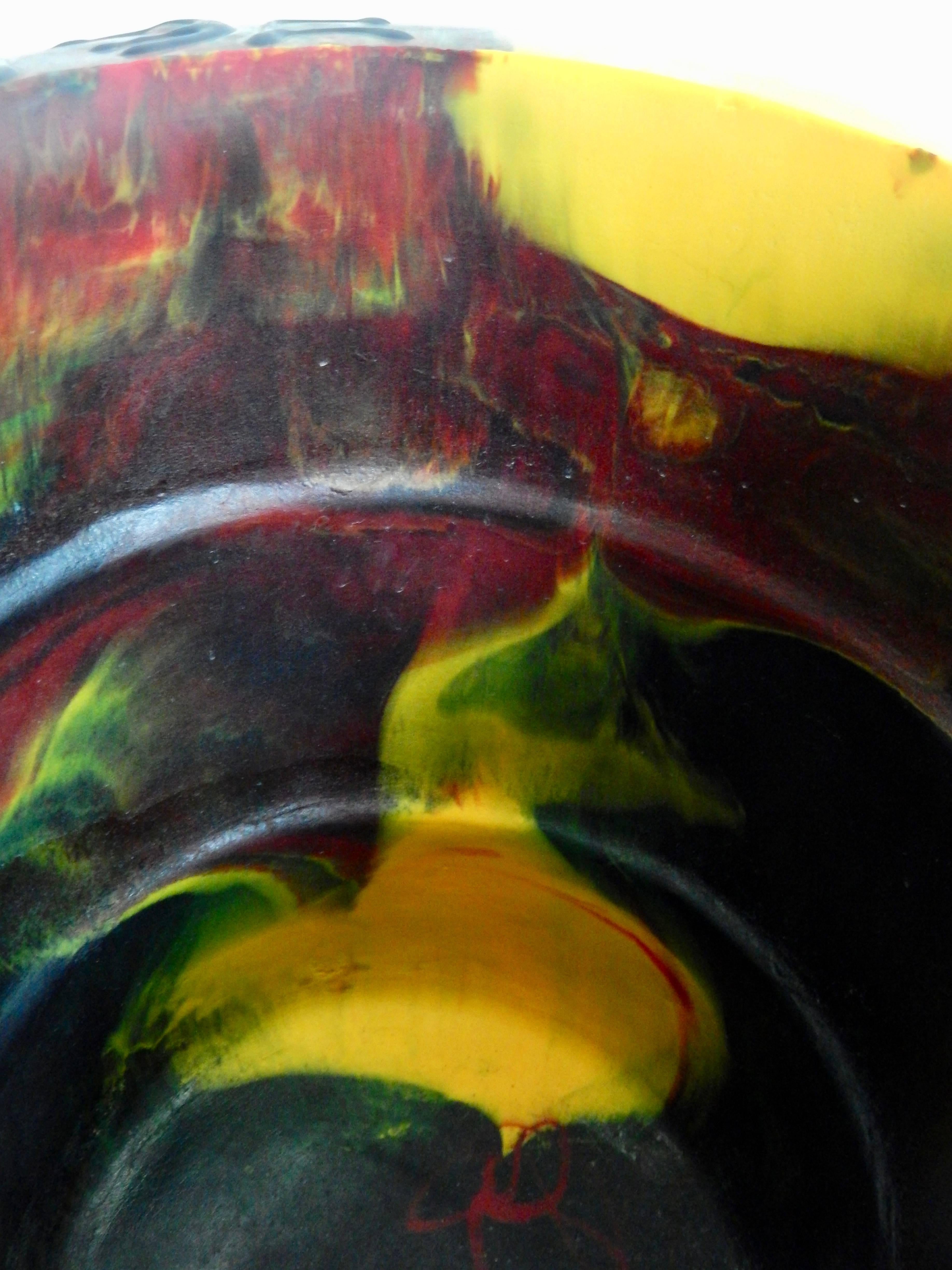 Contemporary 2000 Commemorative Gaetano Pesce Multicolored Resin Bucket For Sale