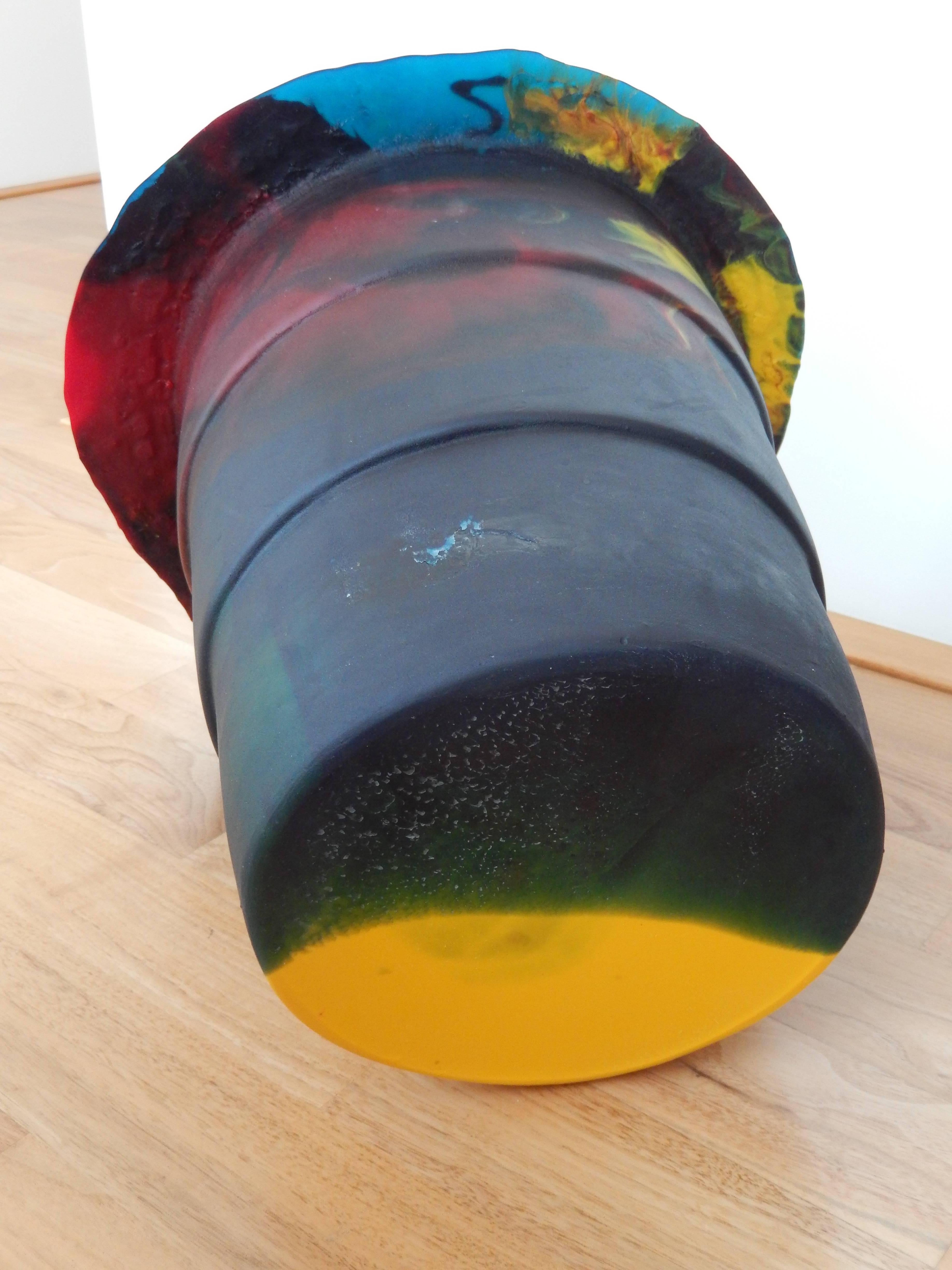 2000 Commemorative Gaetano Pesce Multicolored Resin Bucket For Sale 1