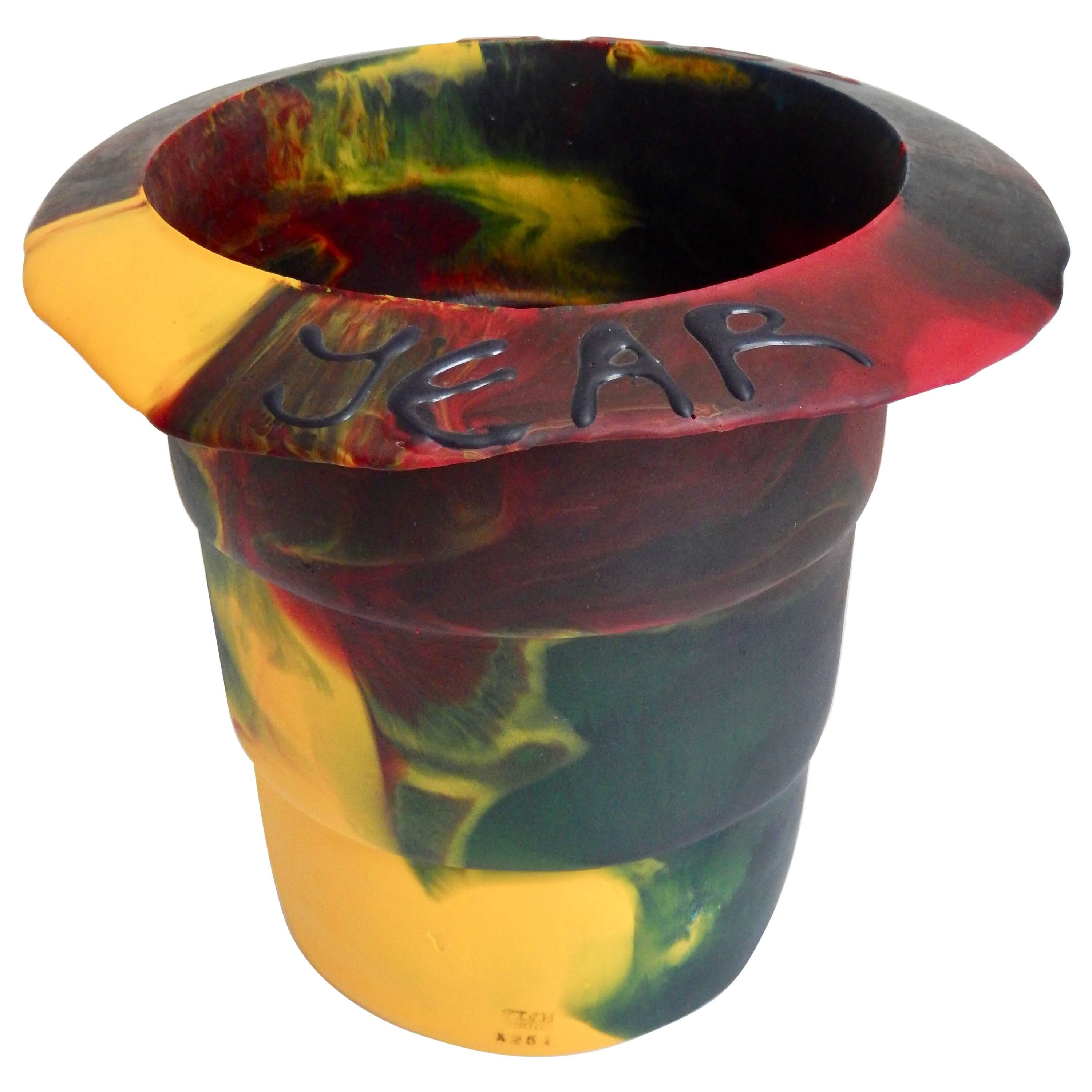 2000 Commemorative Gaetano Pesce Multicolored Resin Bucket For Sale