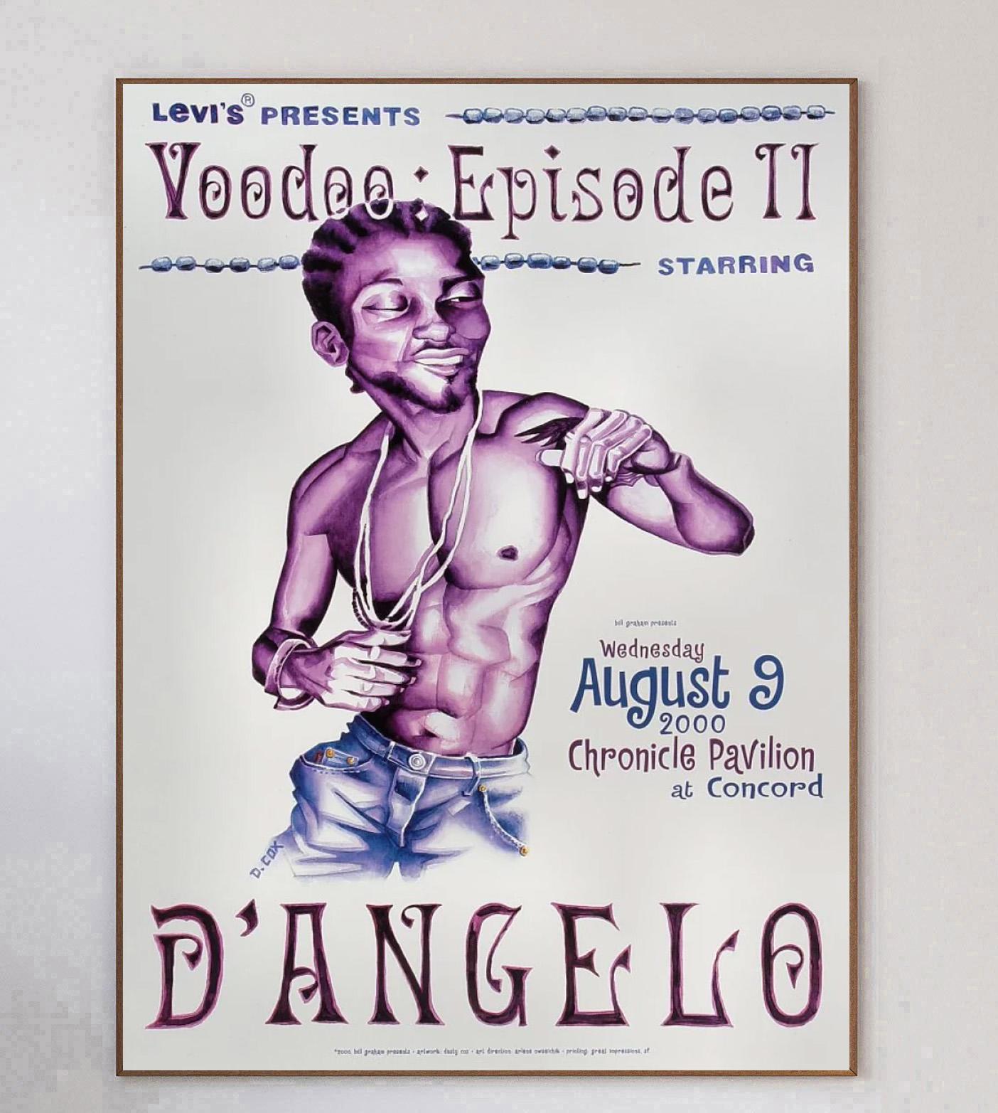 XXI secolo e contemporaneo 2000 D'Angelo - Voodoo Episode II Poster originale d'epoca in vendita