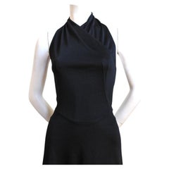 2001 documented AZZEDINE ALAIA black halter dress