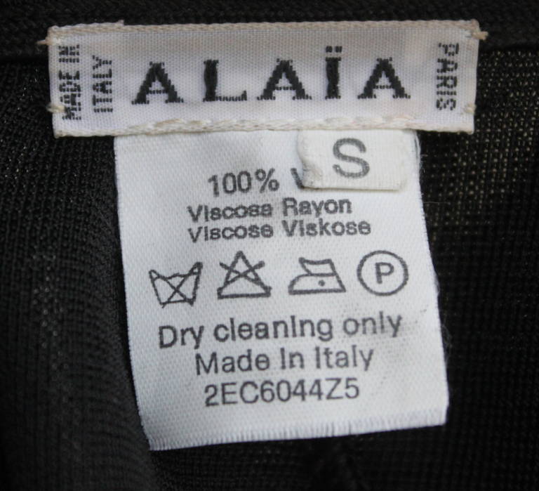 2001 documented AZZEDINE ALAIA black halter dress  In Excellent Condition In San Fransisco, CA