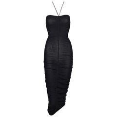 2000 Dolce
Gabbana Semi-Sheer Black Ruched Halter Bodycon Dress 2000 Dolce
Gabbana Semi-Sheer Black Ruched Halter Bodycon Dress