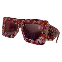 Emilio Pucci - Un design saisissant dans un imprimé classique de Pucci rose et orange, 2000