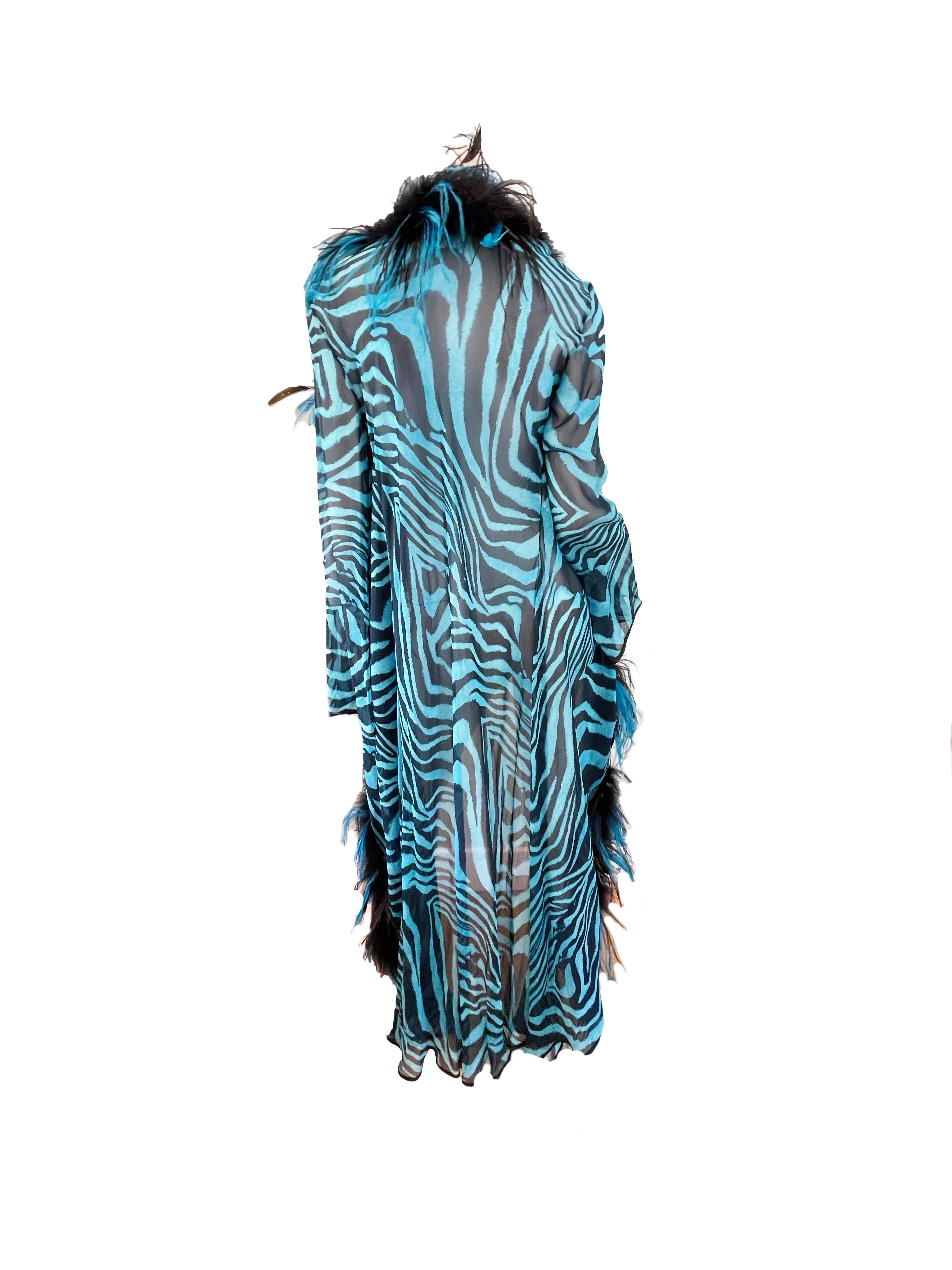 2000s feather robe