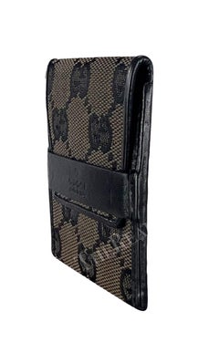 2000 Gucci by Tom Ford Brown Condom Holder 'GG' Monogram Canvas