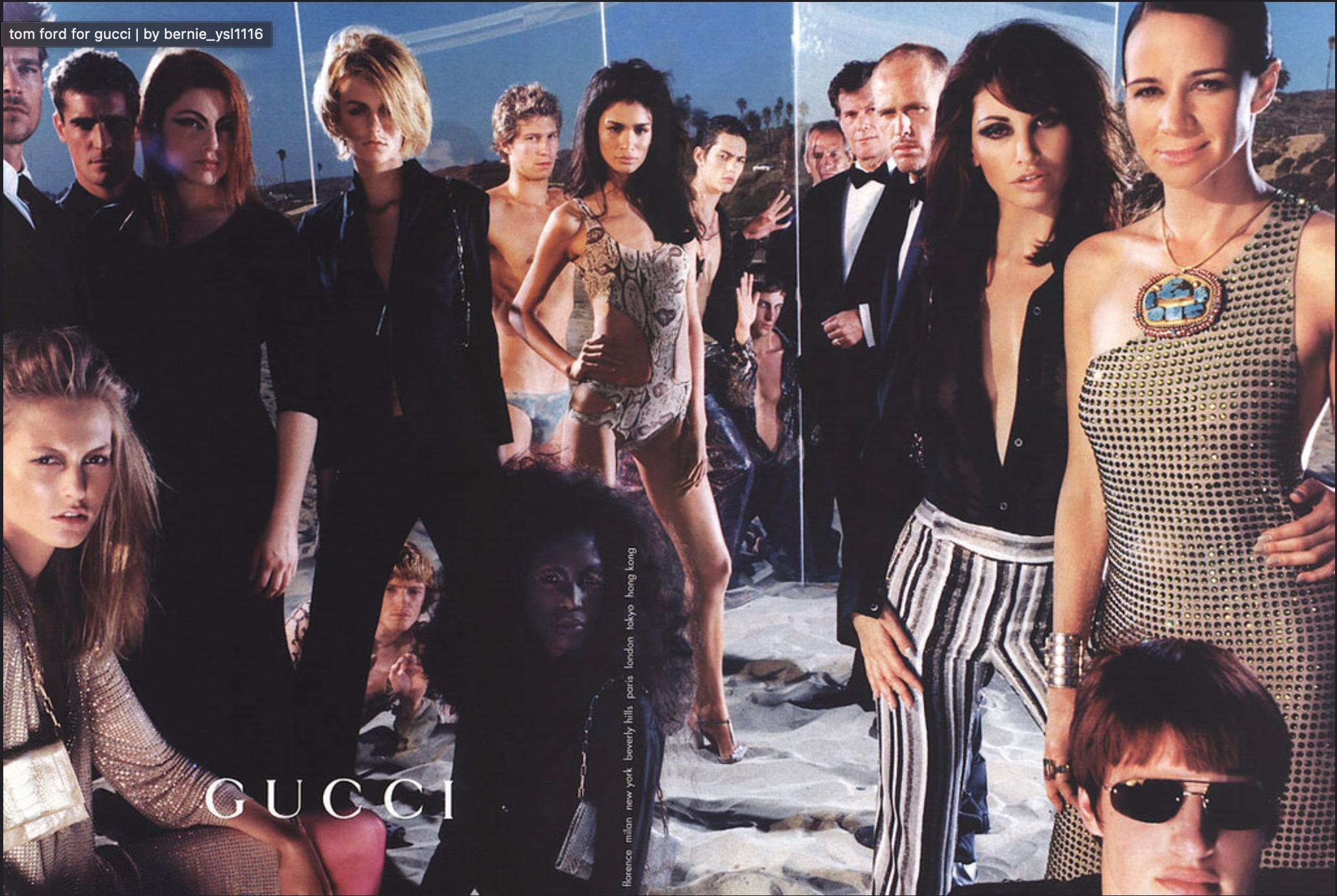 2000 Gucci by Tom Ford Documented Runway Campaign Fully-Beaded Striped Pants In Good Condition For Sale In Beverly Hills, CA