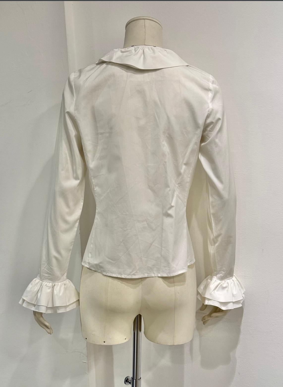 Gray 2000 Gucci by Tom Ford - Chemise asymétrique froncée en vente