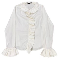 2000 Gucci by Tom Ford ruched asymmetrical shirt