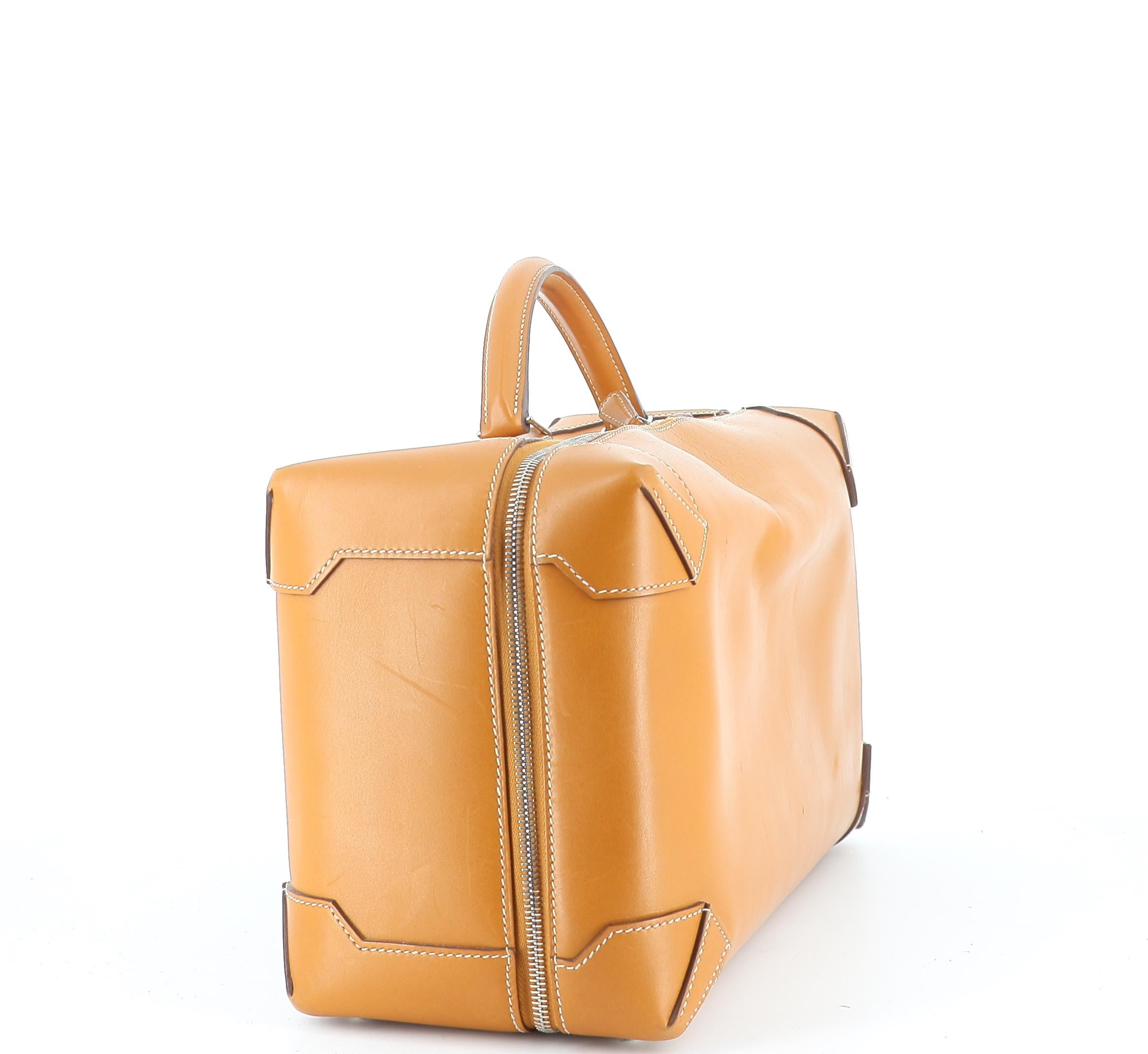 2000 Hermès Brown Maxibox 37 Bag In Good Condition In PARIS, FR