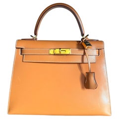 2000 Hermès Kelly Sellier 28 GHW Vache Fjord Leather