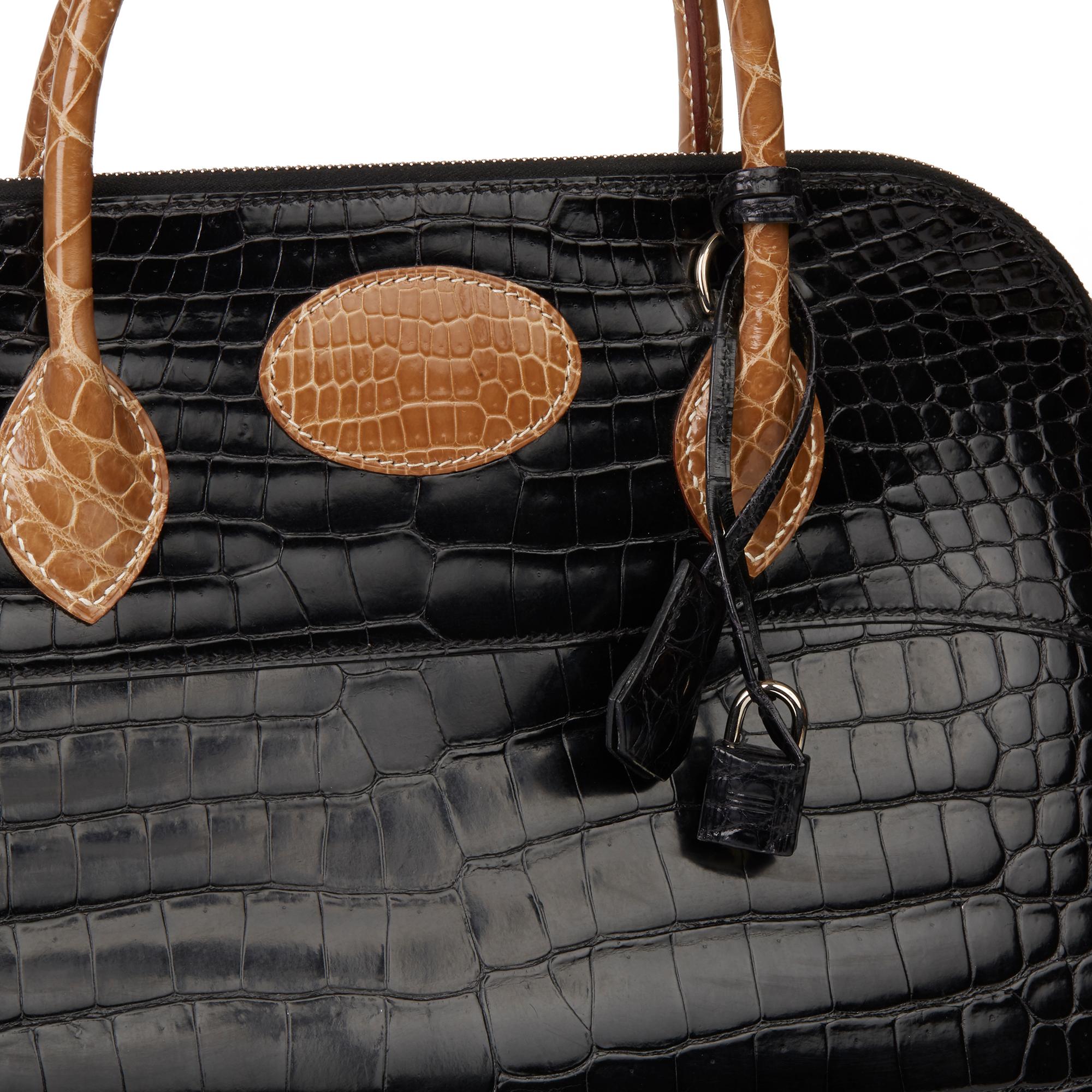 2000 Hermès Shiny Porosus Crocodile Vintage Special Order Macpherson 2