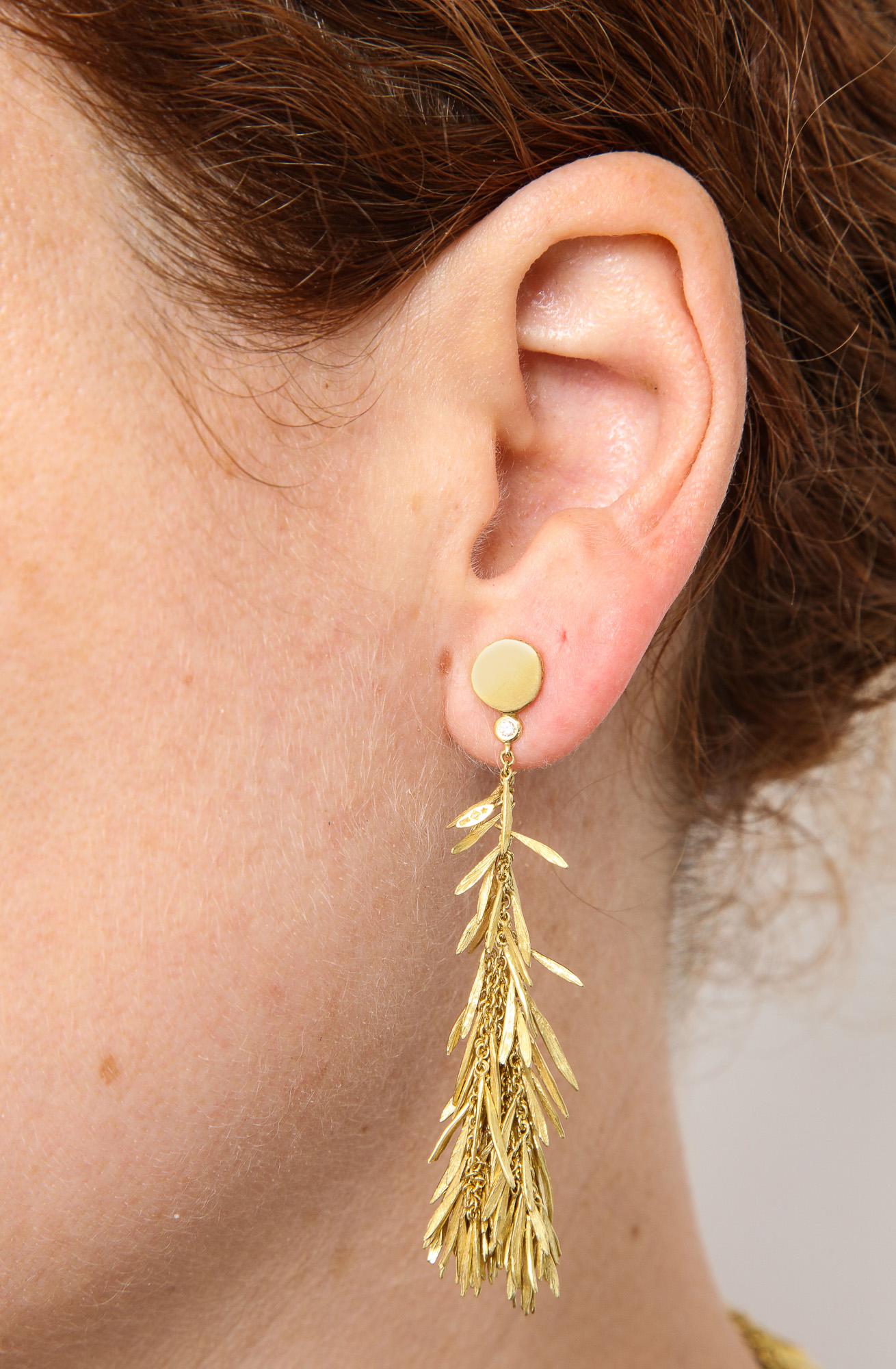 2000 H.Stern Feathers Collection Handcrafted Flexible Earring and Necklace Suite 3