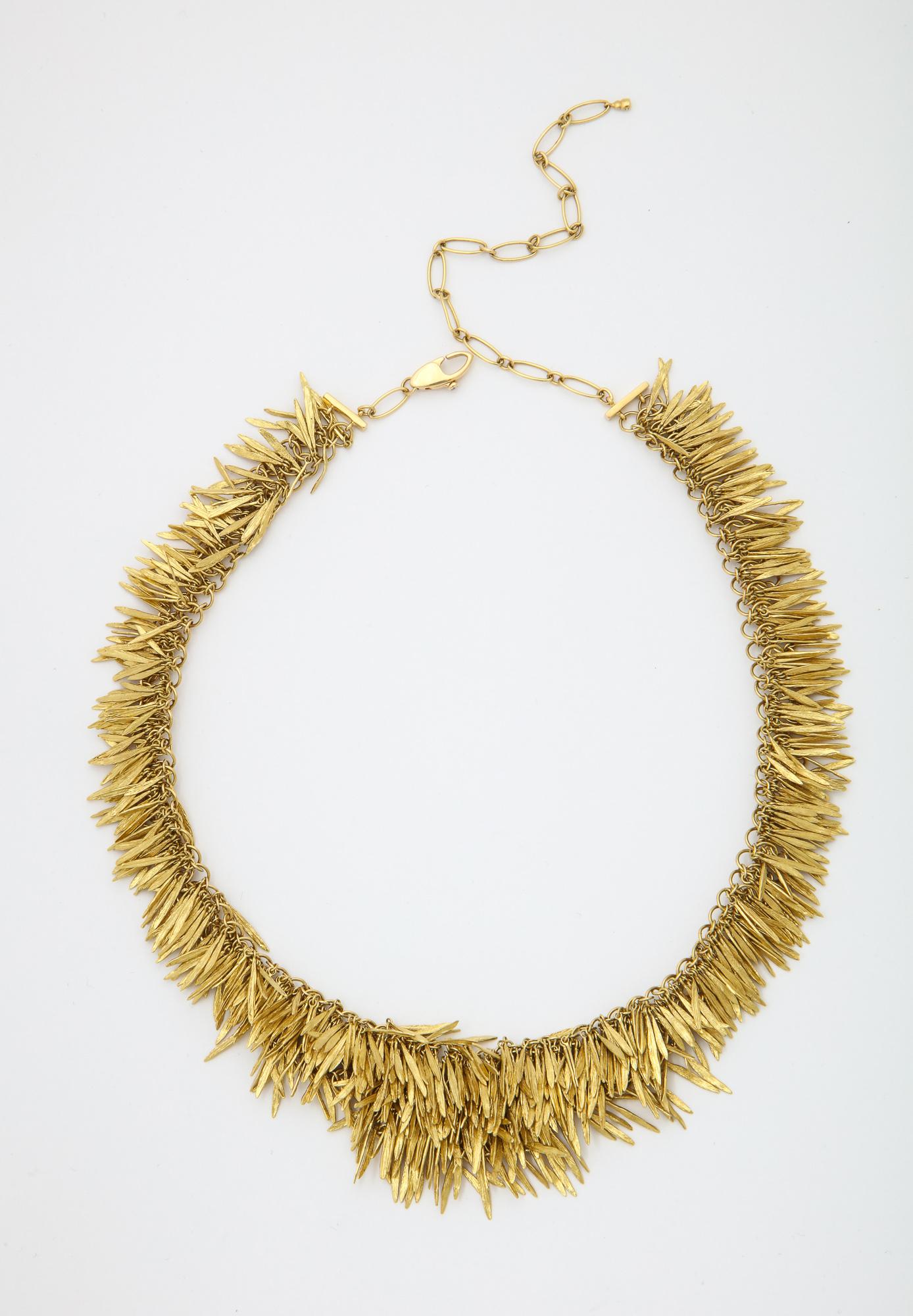 Round Cut 2000 H.Stern Feathers Collection Handcrafted Flexible Earring and Necklace Suite