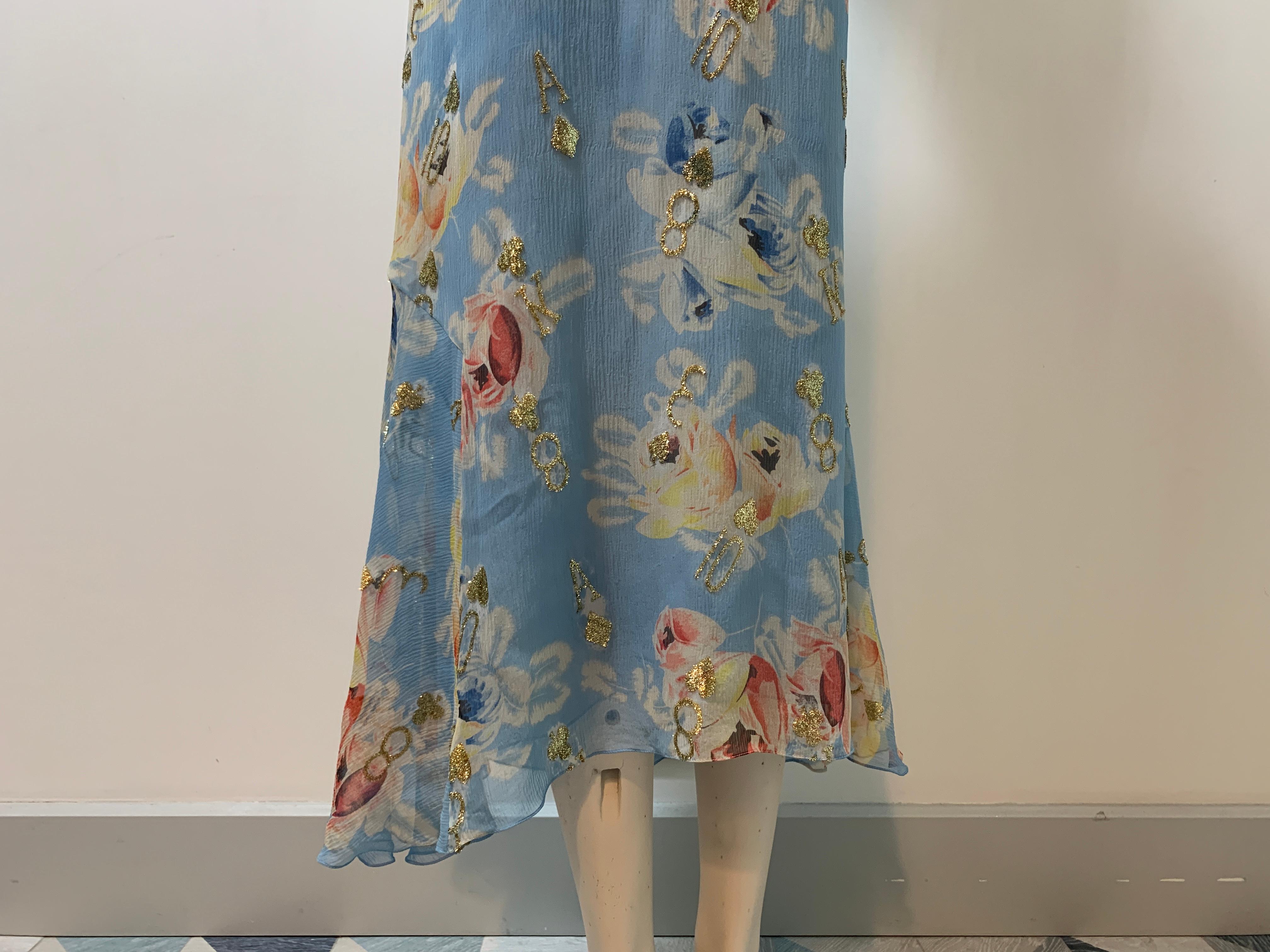 Iconico Christian Dior & John Galliano SS2001 con ricamo domino/casinò US 12 in vendita 6