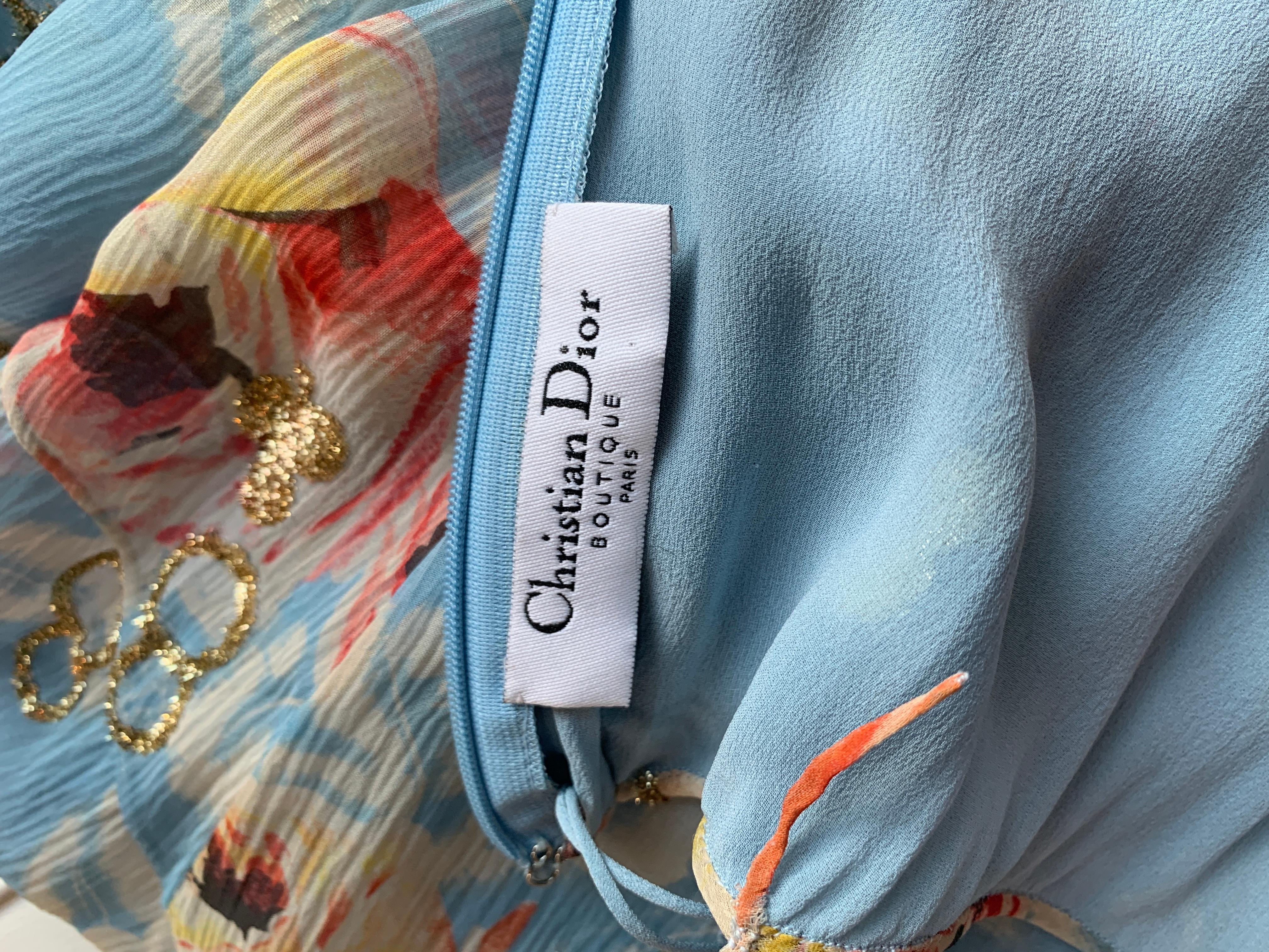 Iconico Christian Dior & John Galliano SS2001 con ricamo domino/casinò US 12 in vendita 8