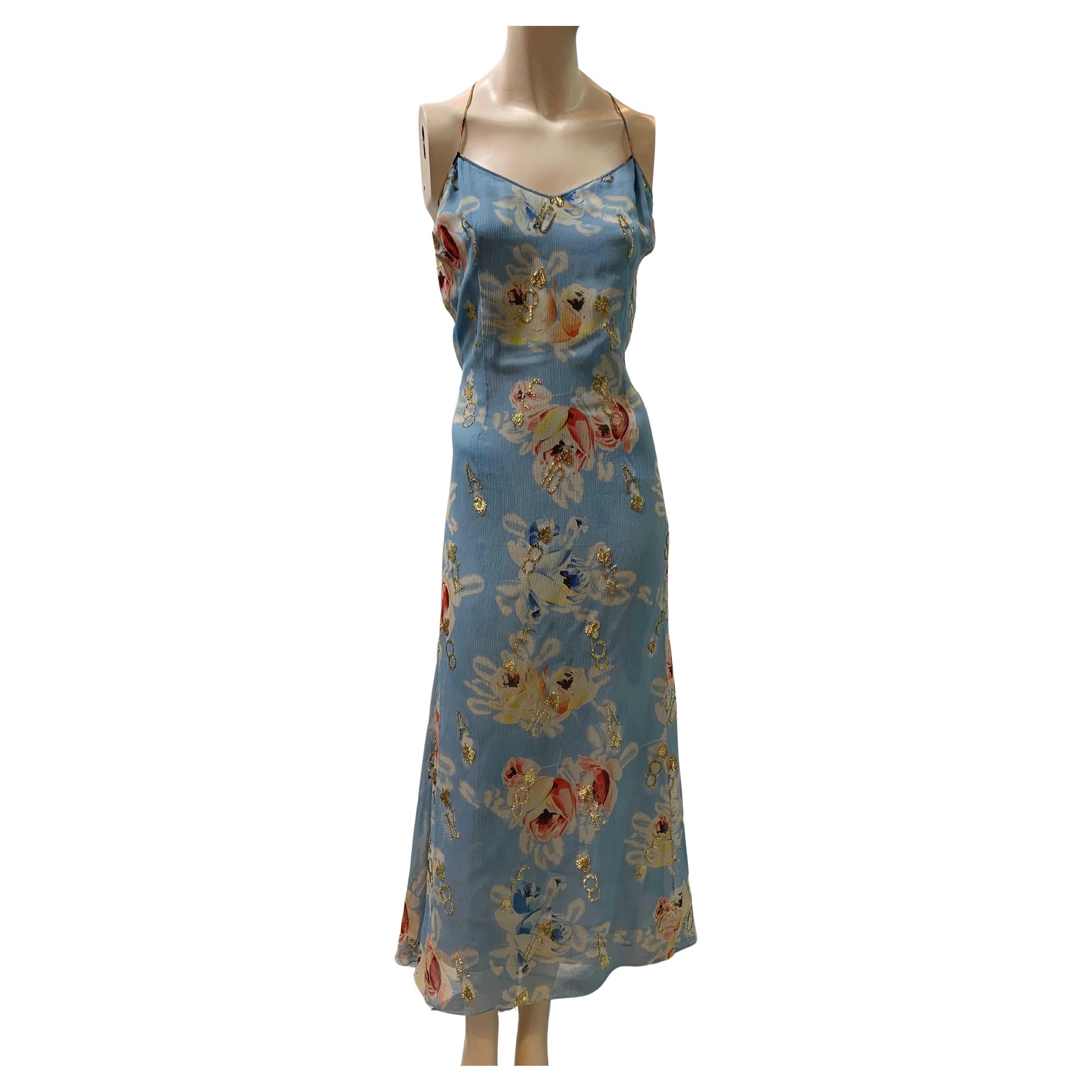 Iconico Christian Dior & John Galliano SS2001 con ricamo domino/casinò US 12 in vendita