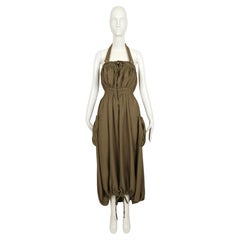 2000 JEAN PAUL GAULTIER CLASSIQUE khaki parachute RUNWAY dress