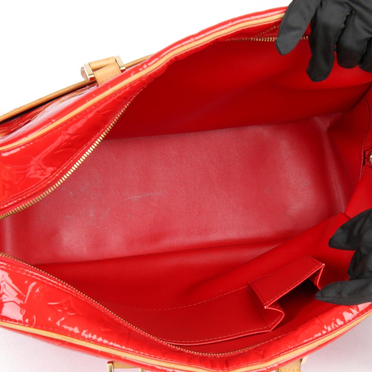 2000 Louis Vuitton Red Monogram Vernis Leather Sutton at 1stDibs