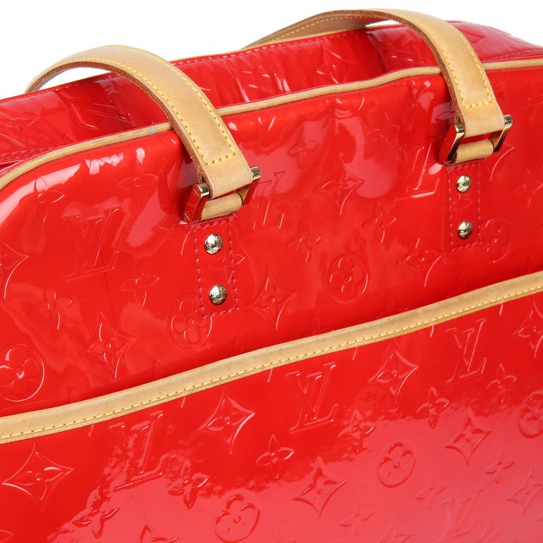 2000 Louis Vuitton Red Monogram Vernis Leather Sutton at 1stDibs