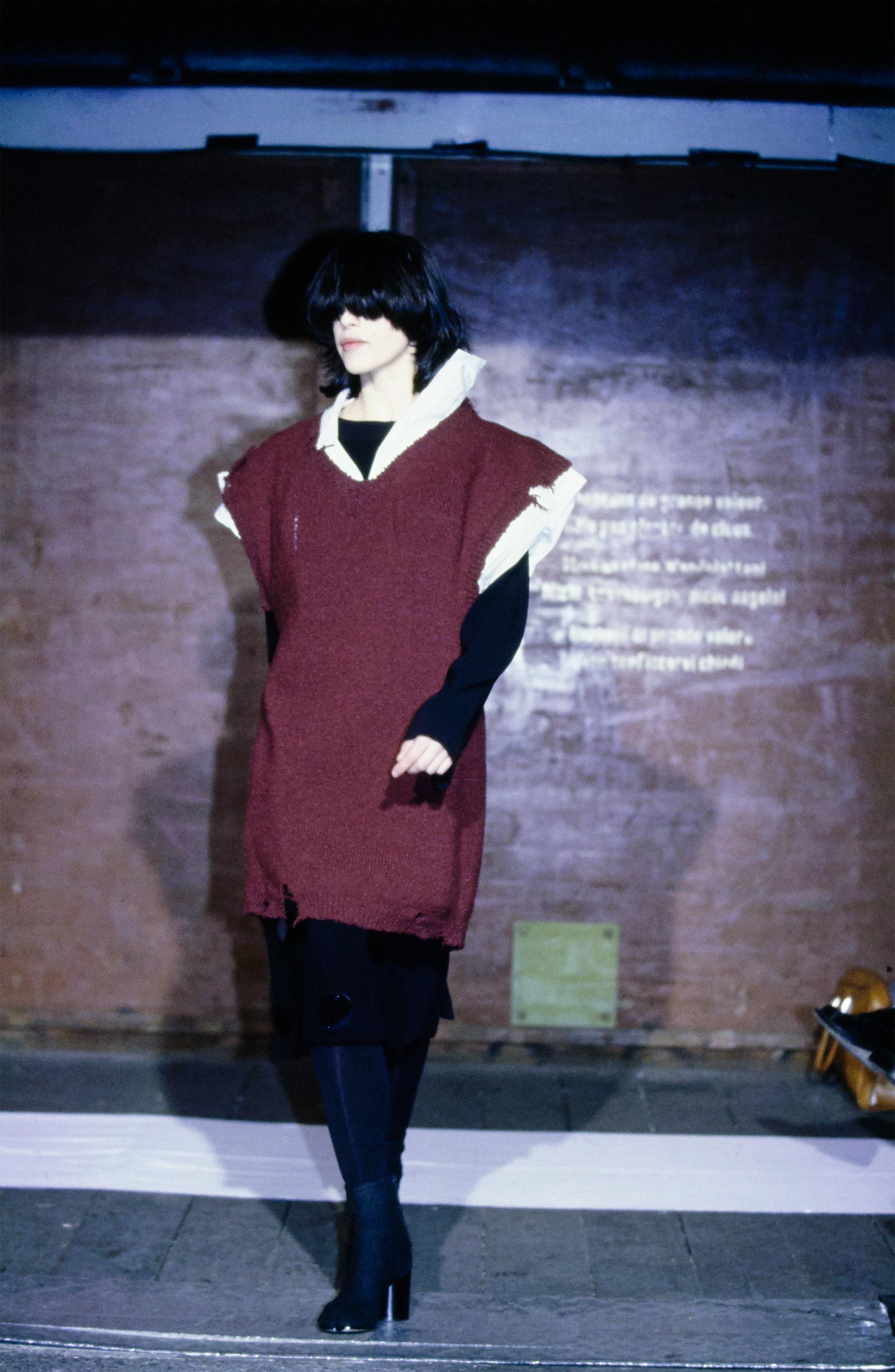 2000 MAISON MARTIN MARGIELA destroyed sweater produced by Miss Deanna 2