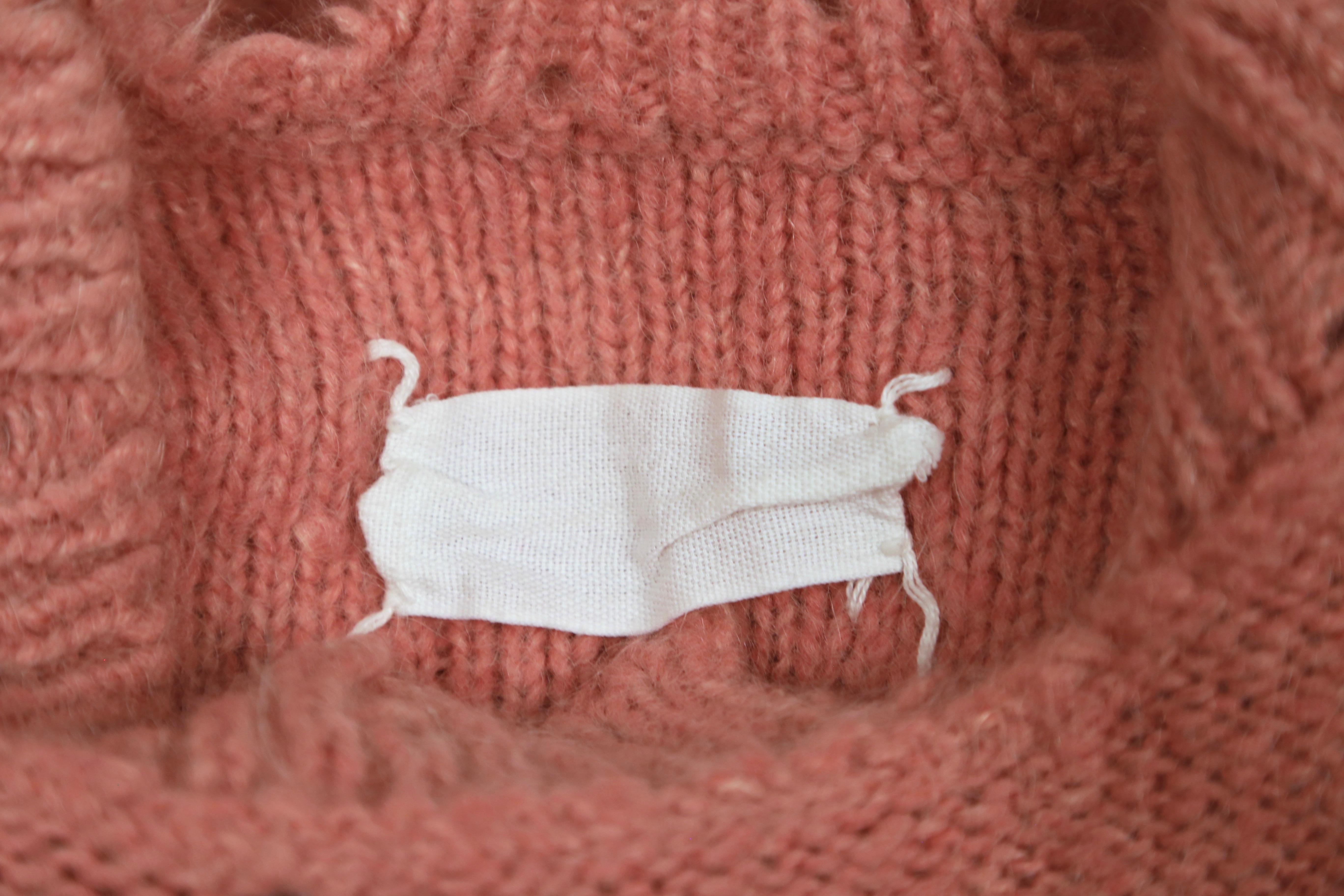 2000 MAISON MARTIN MARGIELA destroyed sweater produced by Miss Deanna In Excellent Condition In San Fransisco, CA