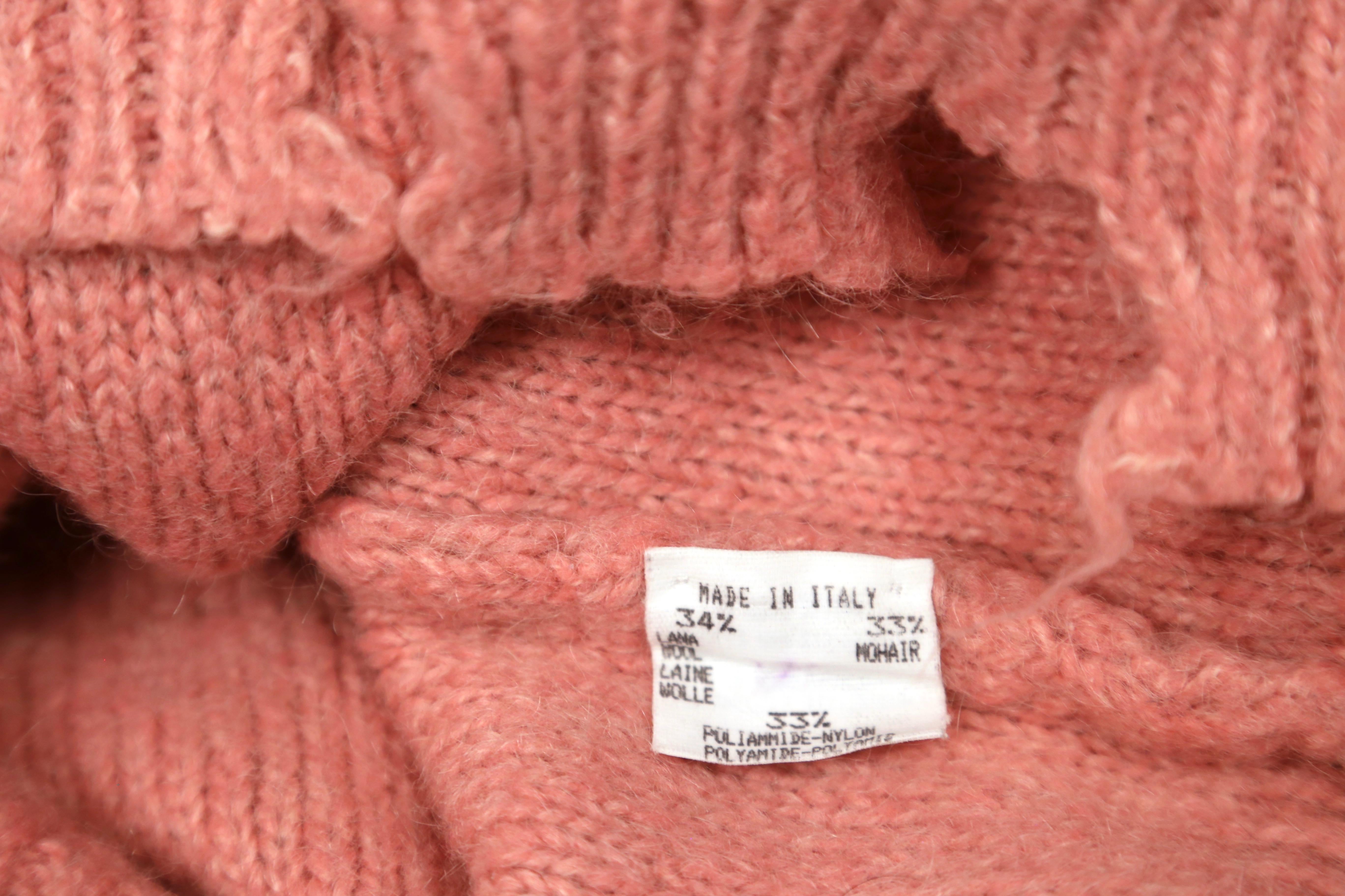 Women's or Men's 2000 MAISON MARTIN MARGIELA destroyed sweater produced by Miss Deanna