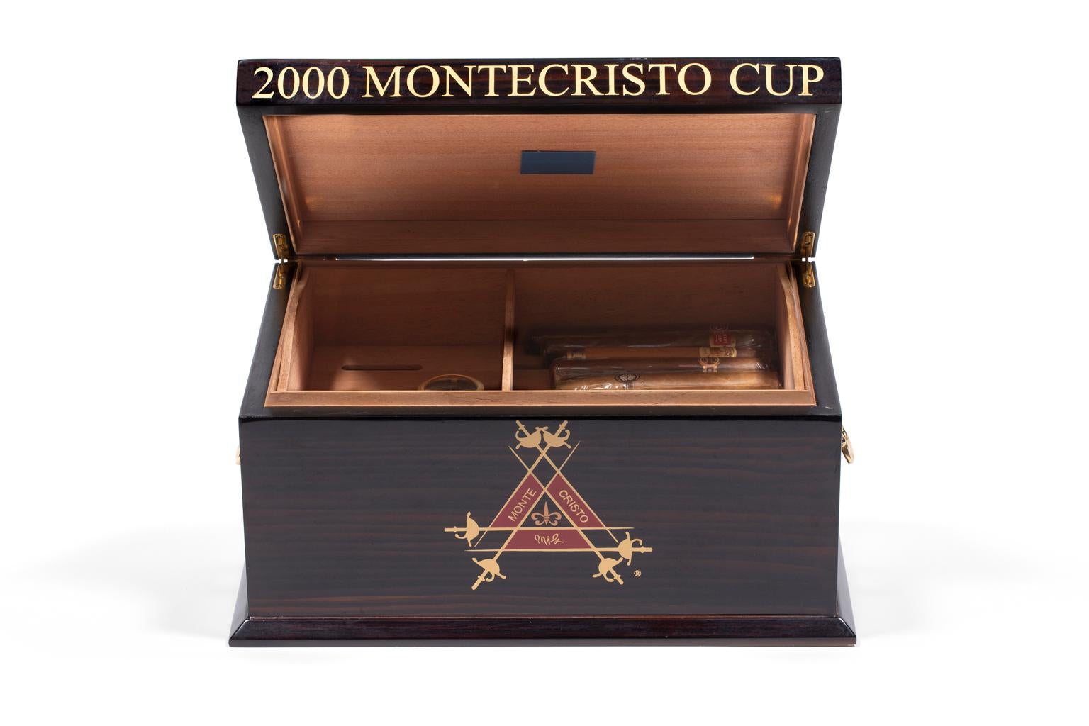 Brass Montecristo Cup 2000 Humidor Limited Edition For Sale