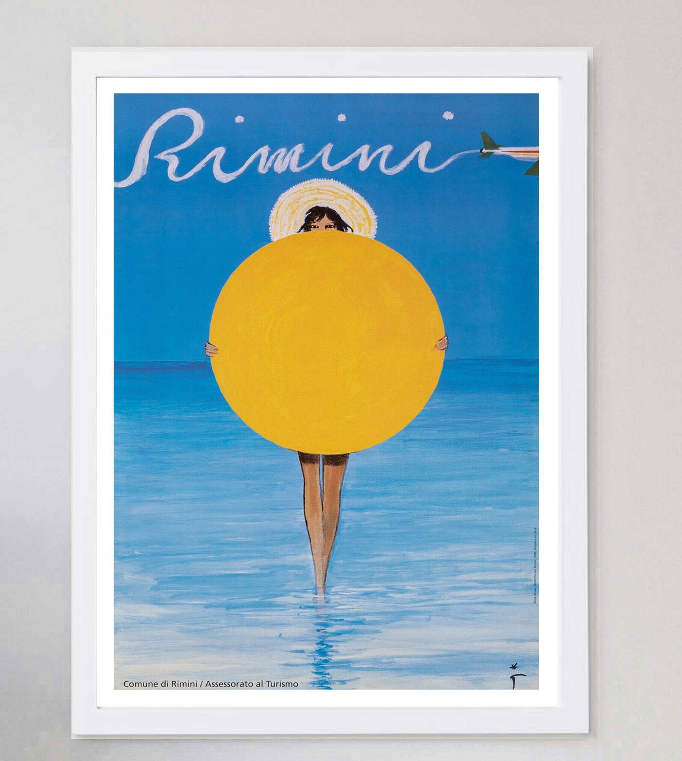 2000 Rimini - Rene Gruau Original Vintage Poster In Good Condition For Sale In Winchester, GB