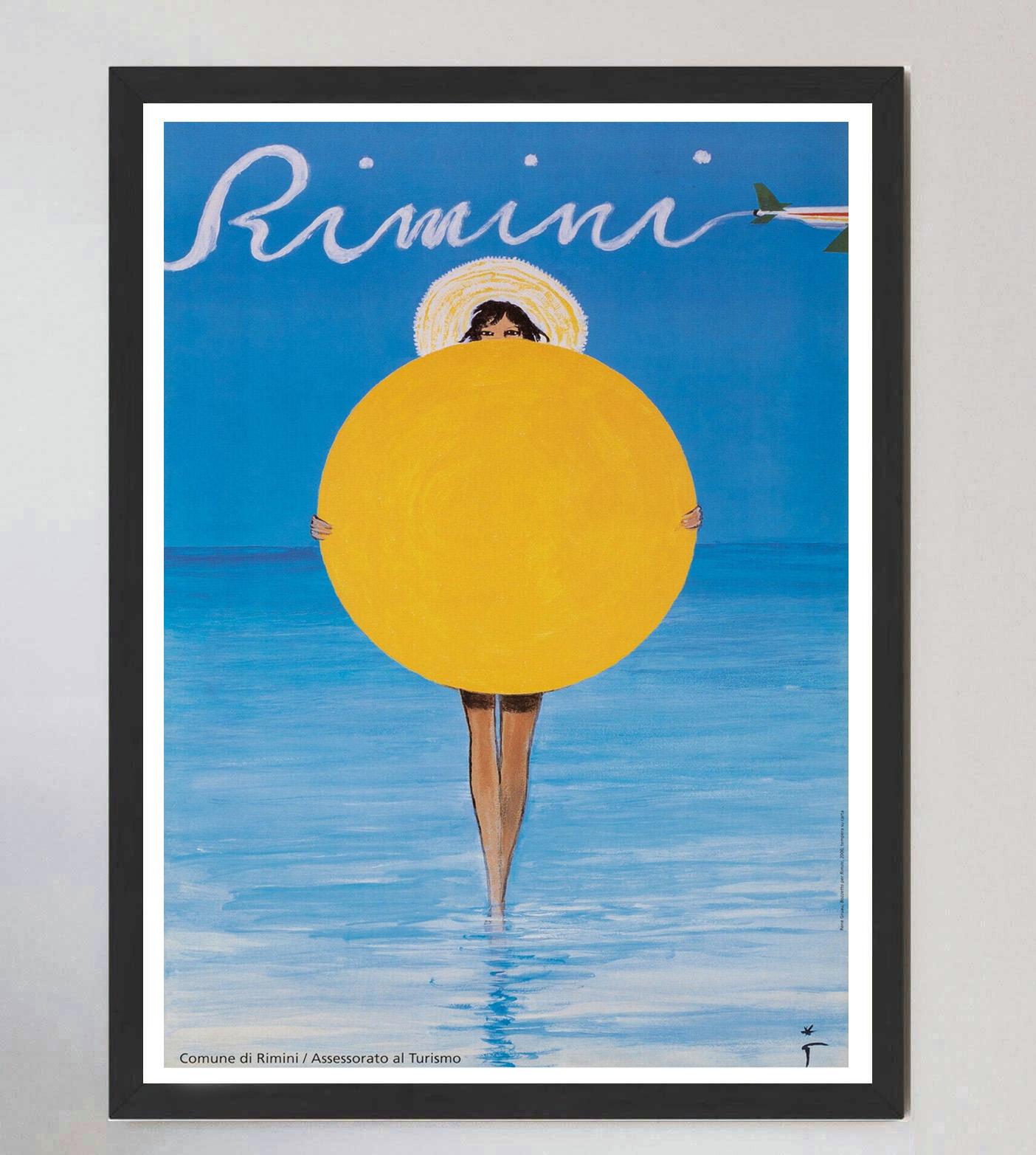 Contemporary 2000 Rimini - Rene Gruau Original Vintage Poster For Sale