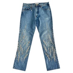 2000 Roberto Cavalli Embellished Jeans