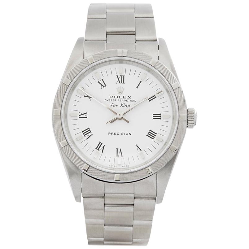 2000 Rolex Air King Stainless Steel 14010 Wristwatch