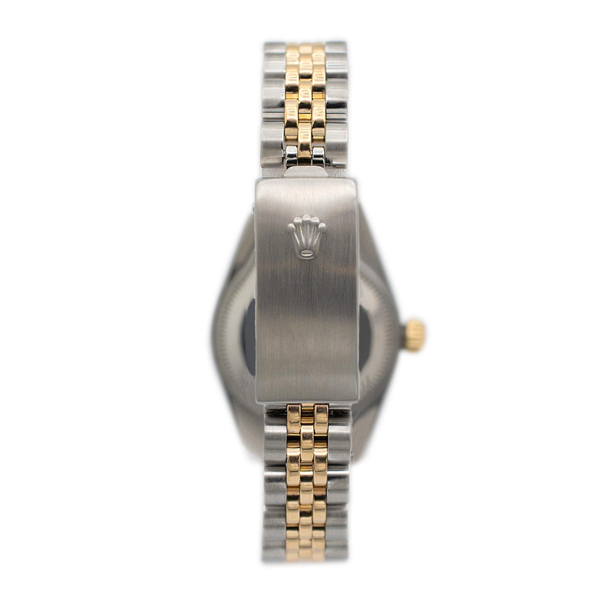 Women's 2000 Rolex Ladies Datejust 26MM 79173 Roman Stainless Steel Yellow Gold Watch
