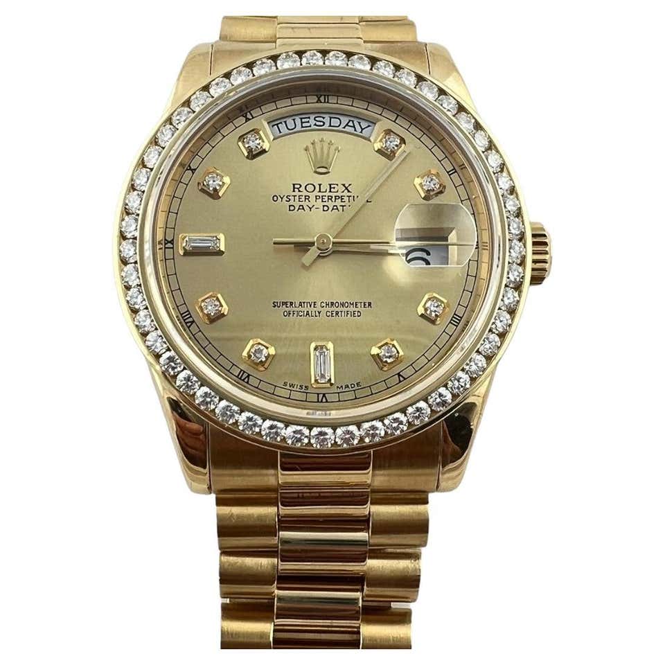 President Watch 2000 Rolex Presidential Men's Day Date 18K Yellow Gold Watch 118238 at ...